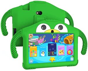 rliyoliy kids tablet, 7 inch 3gb ram 32gb rom, android 11 tablet for kids, toddler tablet with bluetooth, wifi, parental control, dual camera, gms, kids app pre-installed