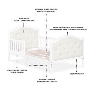 Dream On Me Zinnia Toddler Bed in White