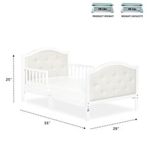 Dream On Me Zinnia Toddler Bed in White