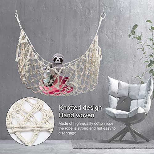 bouti1583 Toy Hammock for stuffed animal net Children's Jumbo Plush toy storage Hanging Mesh Nursery Kids Play Room Bedroom decor