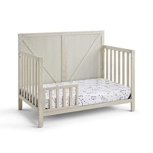 Yoluckea 4-in-1 Convertible Crib, Convertible Crib, Converts from Baby Crib to Toddler Bed, Daybed and Full-Size Bed (Grey)