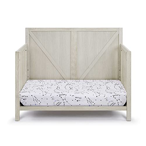 Yoluckea 4-in-1 Convertible Crib, Convertible Crib, Converts from Baby Crib to Toddler Bed, Daybed and Full-Size Bed (Grey)