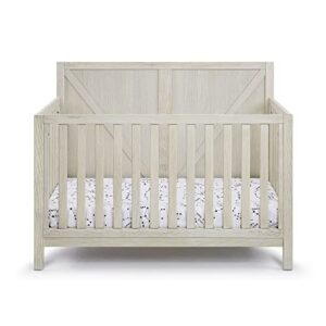 Yoluckea 4-in-1 Convertible Crib, Convertible Crib, Converts from Baby Crib to Toddler Bed, Daybed and Full-Size Bed (Grey)