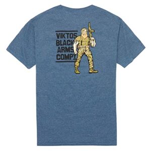 viktos men's v shooter tee t-shirt, charcoal heather, size: small