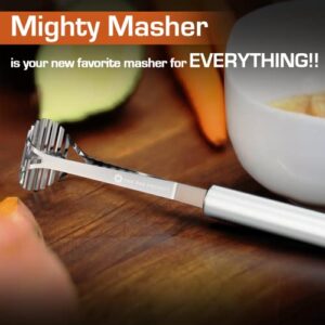 Mighty Masher – Stainless Steel Baby Food Masher | Mini Avocado Masher, Stainless Steel Potato Masher | Food Masher Tool, Baby Food Smasher | Egg, Rice, Fruit smasher for baby