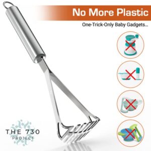 Mighty Masher – Stainless Steel Baby Food Masher | Mini Avocado Masher, Stainless Steel Potato Masher | Food Masher Tool, Baby Food Smasher | Egg, Rice, Fruit smasher for baby