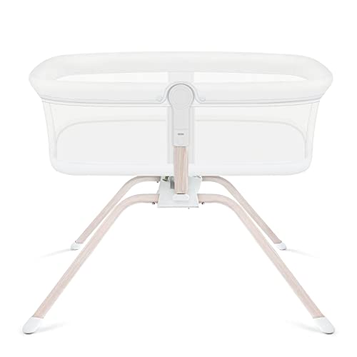 TCBunny Rocking Bassinet & Baby Bassinet Bedside Sleeper, 2-Sided Mesh Portable Bed Crib for Newborn Baby, Trave Bag Included (White)