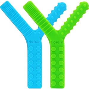 sensory chew toys for autistic children, 2 pack chewy tubes sticks oral motor tools for humans, silicone baby teething toys for kids with autism, adhd, spd, biting, nursing, fidget or special needs
