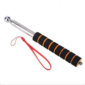 mumisuto home inspection hammer, telescopic shockproof empty drum hammer portable tile hollow inspection tool with sponge handle for house decoration inspection, 130cm