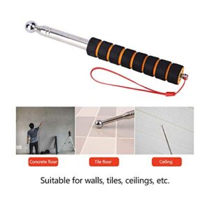 mumisuto Home Inspection Hammer, Telescopic Shockproof Empty Drum Hammer Portable Tile Hollow Inspection Tool with Sponge Handle For House Decoration Inspection, 130CM