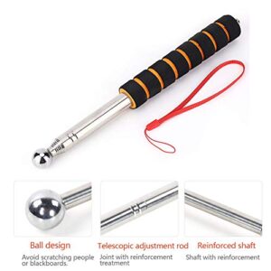 mumisuto Home Inspection Hammer, Telescopic Shockproof Empty Drum Hammer Portable Tile Hollow Inspection Tool with Sponge Handle For House Decoration Inspection, 130CM