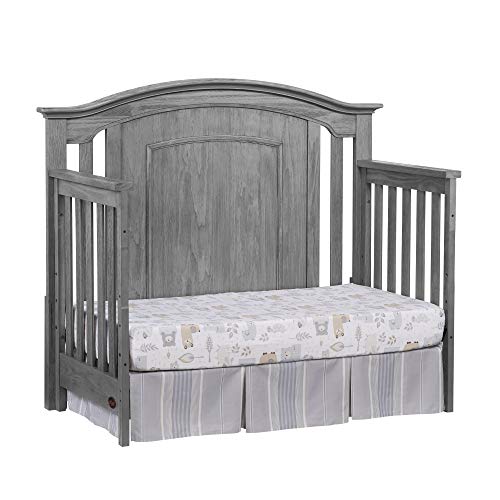 Oxford Baby Willowbrook Convertible Crib, Graphite Gray & Willowbrook Dresser, Standard, Graphite Gray