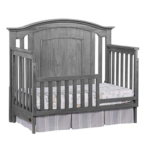 Oxford Baby Willowbrook Convertible Crib, Graphite Gray & Willowbrook Dresser, Standard, Graphite Gray