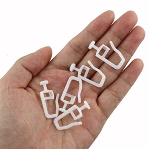 ZZLZX Curtain Track Glider Roller Hook 50PCS Curtain Gliders with 8.3 MM Head Folding Glider Curtain Rail Track Glider Hooks for Room Divider Ceiling Track