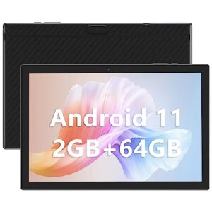 cupeisi 10 inch tablet, android 11 tablets, 64gb rom+2gb ram, quad-core processor tablet pc, 1280 * 800 ips hd display, 2mp+8mp dual camera, 6000mah tableta.