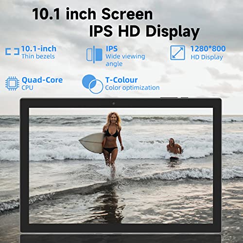 CUPEISI 10 inch Tablet, Android 11 Tablets, 64GB ROM+2GB RAM, Quad-Core Processor Tablet PC, 1280 * 800 IPS HD Display, 2MP+8MP Dual Camera, 6000mAh Tableta.