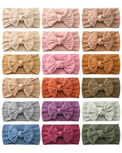 jollybows 18pcs baby nylon headbands hair bow elastics hairbands hair accessories for baby girls newborn infant toddlers kids