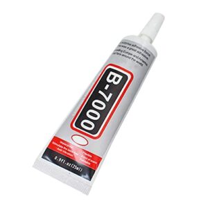 b-7000 super adhesive glue clear, industrial strength glues paste adhesive for glass, plastic, wood, ceramic, metal, jewelry making, rhinestones crafts, cell phones, tablet, clothes, shoes 10ml