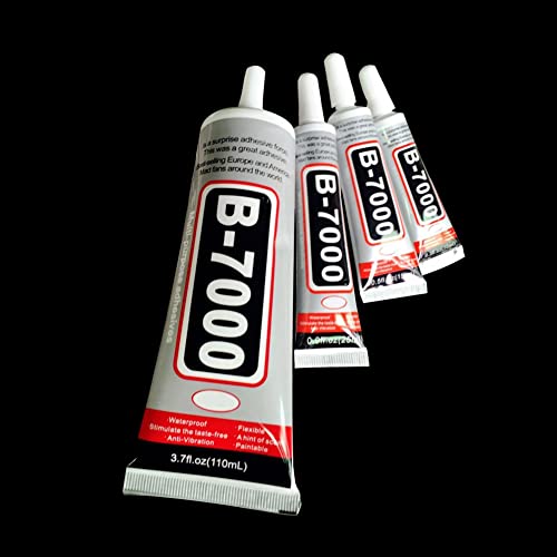 B-7000 Super Adhesive Glue Clear, Industrial Strength Glues Paste Adhesive for Glass, Plastic, Wood, Ceramic, Metal, Jewelry Making, Rhinestones Crafts, Cell Phones, Tablet, Clothes, Shoes 10ML