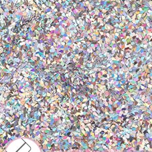 EBANKU Chunky Glitter, Water Droplets Confetti Sequin Glitters Resin Sparkle Chunky Sequins for Make Up, Body, Face, Slime, Resin Craft, Tumblers, Party Decor （3.5 Oz 100g）