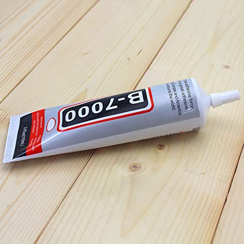 B-7000 Super Adhesive Glue Clear, Industrial Strength Glues Paste Adhesive for Glass, Plastic, Wood, Ceramic, Metal, Jewelry Making, Rhinestones Crafts, Cell Phones, Tablet, Clothes, Shoes 10ML