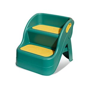 hahonia step stools for kids non-slip 2 step stool for toilet kids foldable kitchen step stools toddler step stool for potty training bathroom toilet stools with soft anti-slip grips