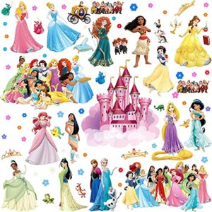 princess wall decals peel and stick wall stickers ideal for girls nursery bedroom living room background wall decor