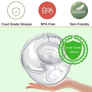 Wearable Breast Pump Milk Collector Cup Accessories,Compatible with 24mm TSRETE/Momcozy S9/S10/S12 Wearable Breast Pump,Include Duckbill Valve&Silicone Diaphragm&24mm Flange&Milk Collector&Linker