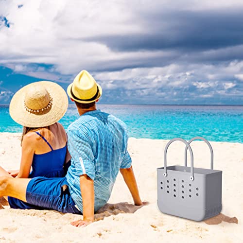 Oversized Waterproof Washable Durable Beach Bag Travel Handbag,Rubber Sandproof Outdoor Sports Portable Large