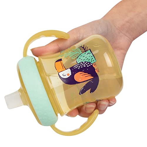 The First Years Soft Spout Trainer Toddler Cups - Leopard and Toucan -Jungle Themed Trainer Sippy Cups for Toddlers - 2 Count