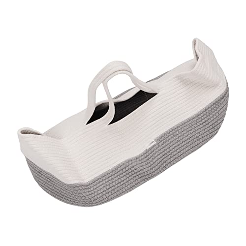 Baby Carrying Basket, Baby Sleeping Basket, Cotton Rope Weaved Foldable Portable Handheld Breathable Newborn Sleeping Basket