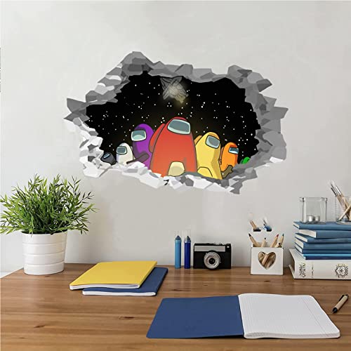 Among Us Wall Stickers for Bedroom Wall Decals,Wall Decor for Kids,Computer Desk Wall Waterproof Hot Game Stickers for Laptop,Water Bottles