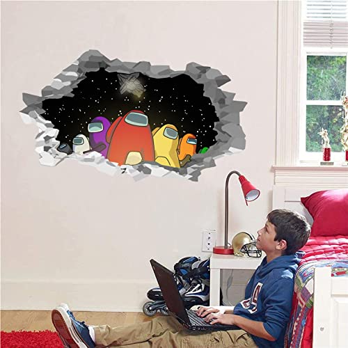 Among Us Wall Stickers for Bedroom Wall Decals,Wall Decor for Kids,Computer Desk Wall Waterproof Hot Game Stickers for Laptop,Water Bottles