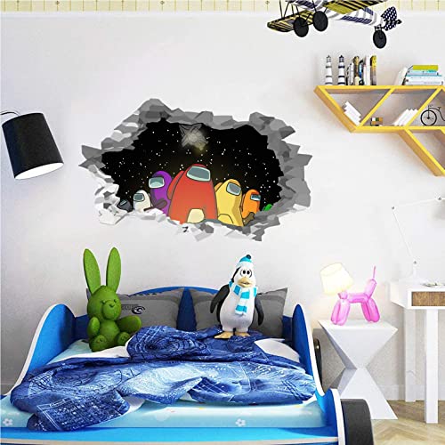 Among Us Wall Stickers for Bedroom Wall Decals,Wall Decor for Kids,Computer Desk Wall Waterproof Hot Game Stickers for Laptop,Water Bottles