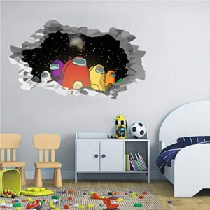 Among Us Wall Stickers for Bedroom Wall Decals,Wall Decor for Kids,Computer Desk Wall Waterproof Hot Game Stickers for Laptop,Water Bottles