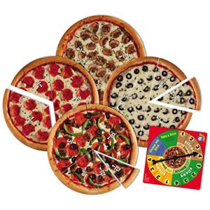 Learning Resources Pizza Fraction Fun Game, 13 Fraction Pizzas, 67 Piece Game, Ages 6+ & Money Bags Coin Value Game, Money Recognition, Counting Game, Easter Toys