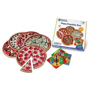 Learning Resources Pizza Fraction Fun Game, 13 Fraction Pizzas, 67 Piece Game, Ages 6+ & Money Bags Coin Value Game, Money Recognition, Counting Game, Easter Toys