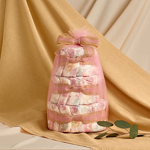 The Honest Company Diaper Cake | Clean Conscious Diapers, Baby Personal Care, Plant-Based Wipes | Rose Blossom | Regular, Size 1 (8-14 lbs), 35 Count