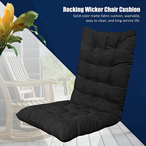 Kumprohu Rocking Chair Cushion, Chair Cushions and Pads Premium Tufted Pads Tufted Pads Non Skid Slip Backed Chair Pads for Desk Chair, Dining Chairs and Chair Black