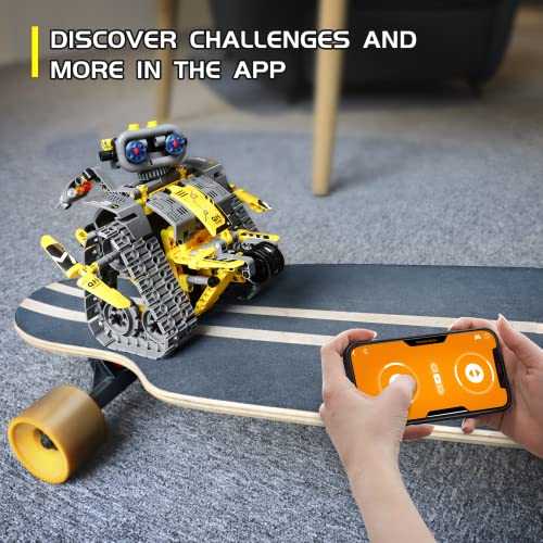 Mibido 3in1 Remote & APP Controlled Robot Dinosaur Building Kit, Educational STEM Projects Coding Set Creative Gifts for Kids Aged 6 7 8 9 10 11 12+, New 2023 (434 Pieces)