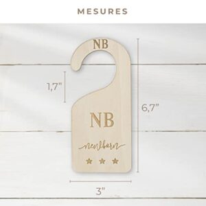 Beautiful Baby Closet Dividers - Baby Clothes Organizer Double-Sided Gender Neutral - Nursery Decor Neutral Premium Birch Wood - Nursery Storage & Organization Boho Closet Dividers from NB to 24 M