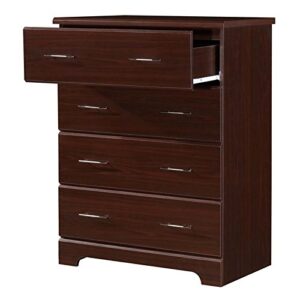 Home Square 2-Piece Set with Crib & 4 Drawer Chest in Espresso