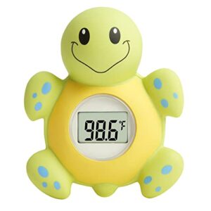 cushore baby bath thermometer (upgraded version) with automatic water induction switch, baby bath float and play toy for infant, smart accurate bathroom safety temperature thermometer ℃/℉