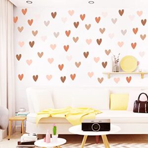 6 Sheets Boho Heart Wall Stickers Nursery Wall Decor Wall Stickers and Murals for DIY Cute Decorations Kids' Room Decor Girls Bedroom