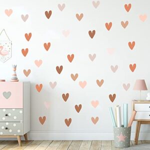 6 Sheets Boho Heart Wall Stickers Nursery Wall Decor Wall Stickers and Murals for DIY Cute Decorations Kids' Room Decor Girls Bedroom