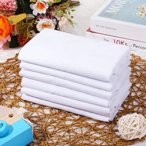 20 Pcs Daycare Cot Sheets for Toddler and Preschool Pure Cotton Breathable Fabric White Cot Sheets Standard Daycare Cot Bed Fitted Sheet for Boys and Girls, 51.18'' W x 23.62'' L (20 Pcs)