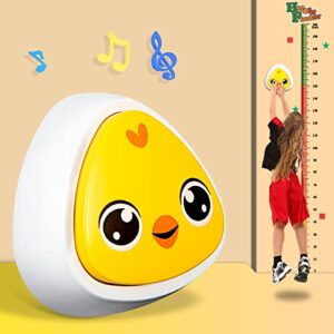 temi touch high jump counter for kids, kids growth chart with voice counter from 1-60, height chart for wall, children jump training equipment, diy stickers, jump trainer toys for boys girls kids