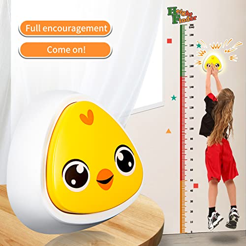 TEMI Touch High Jump Counter for Kids, Kids Growth Chart with Voice Counter from 1-60, Height Chart for Wall, Children Jump Training Equipment, DIY Stickers, Jump Trainer Toys for Boys Girls Kids