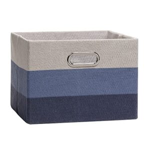 lambs & ivy blue ombre foldable/collapsible storage bin/basket
