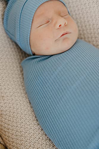 Copper Pearl Large Premium Knit Baby Swaddle Receiving Blanket Atlantic